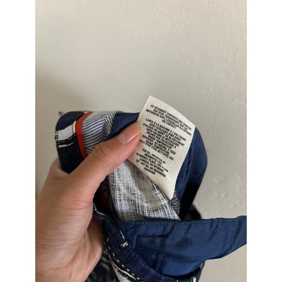 Anthropologie Pants Women's 4 Cartonnier Navy Charlie Trousers Straight Leg - Picture 8 of 9